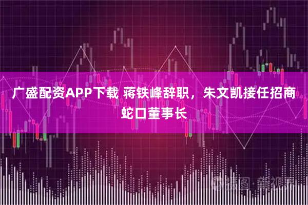 广盛配资APP下载 蒋铁峰辞职，朱文凯接任招商蛇口董事长